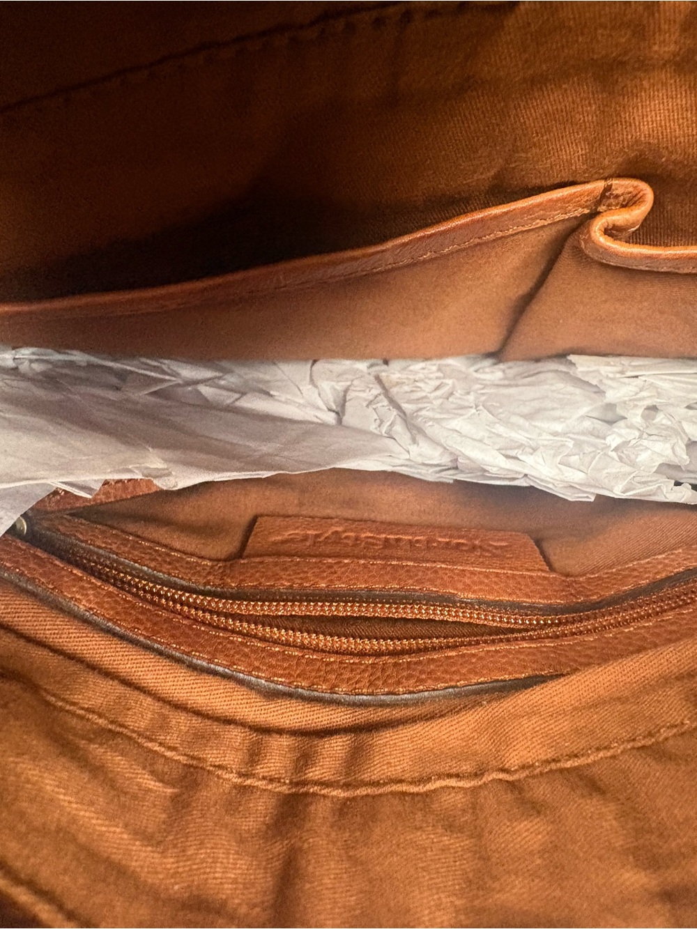 NWT! Northstyle Leather Crossbody Bag, Tan (COGNAQ) - Picture 7 of 8